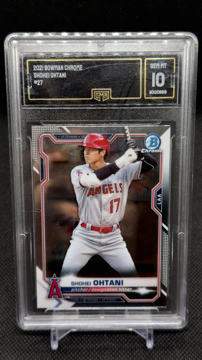 2021 Bowman Chrome #27 Shohei Ohtani GMA 10